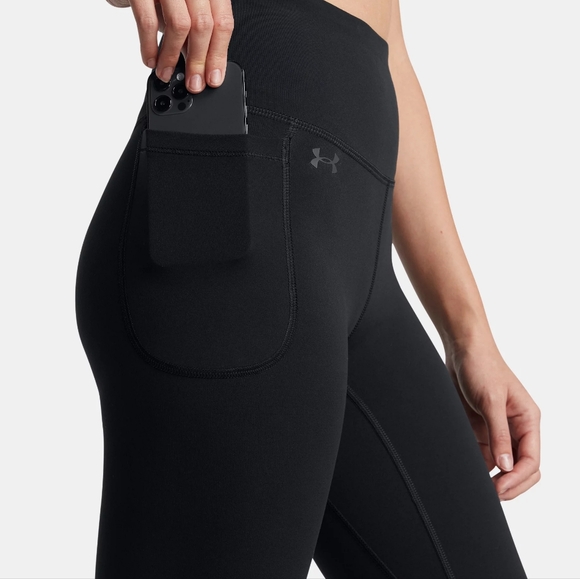 Under Armour Midnight Black Active Capri Leggings XL Pocket - Picture 5 of 5